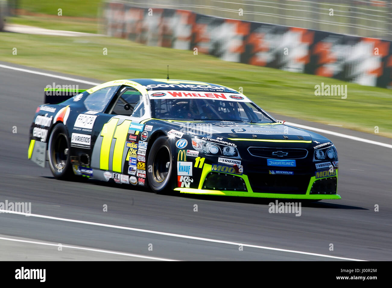 Valencia, Spanien. 8. April 2017. Valencia, ESPANA - März 2017: Longin während der NASCAR WHELEN EURO Serie Rennen 1 ELITE 1 in Circuit Ricardo Tormo, Cheste, Valencia, Spanien. : Bildnachweis Cronos/Omar Arnau: Cronos/Alamy Live-Nachrichten Stockfoto