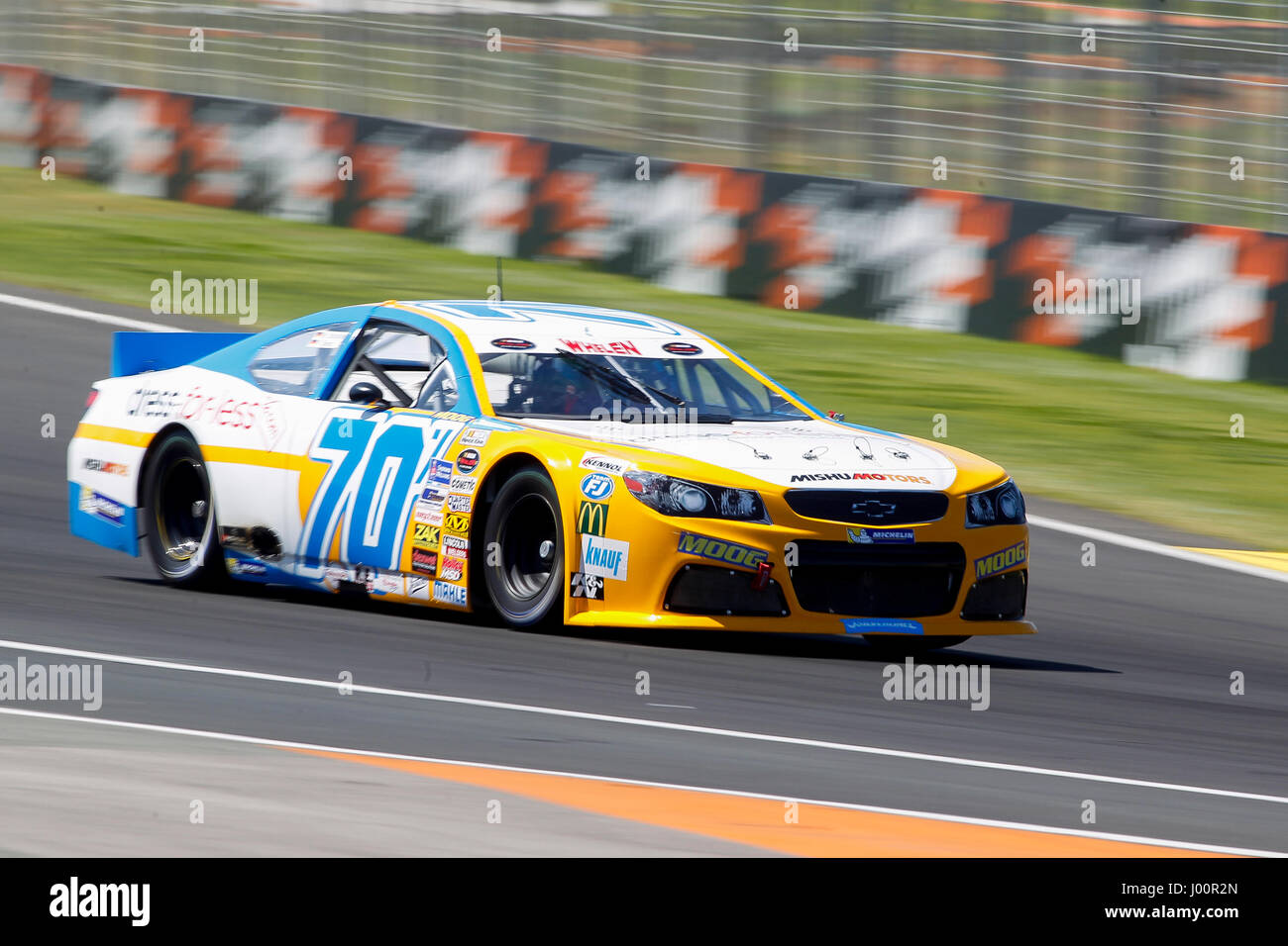 Valencia, Spanien. 8. April 2017. Valencia, ESPANA - März 2017: Simon während der NASCAR WHELEN EURO Serie Rennen 1 ELITE 1 in Circuit Ricardo Tormo, Cheste, Valencia, Spanien. : Bildnachweis Cronos/Omar Arnau: Cronos/Alamy Live-Nachrichten Stockfoto