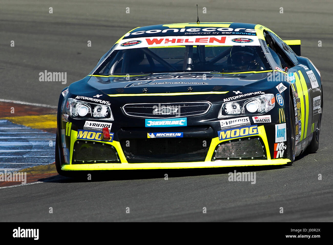 Valencia, Spanien. 8. April 2017. Valencia, ESPANA - März 2017: Longin während der NASCAR WHELEN EURO Serie Rennen 1 ELITE 1 in Circuit Ricardo Tormo, Cheste, Valencia, Spanien. : Bildnachweis Cronos/Omar Arnau: Cronos/Alamy Live-Nachrichten Stockfoto