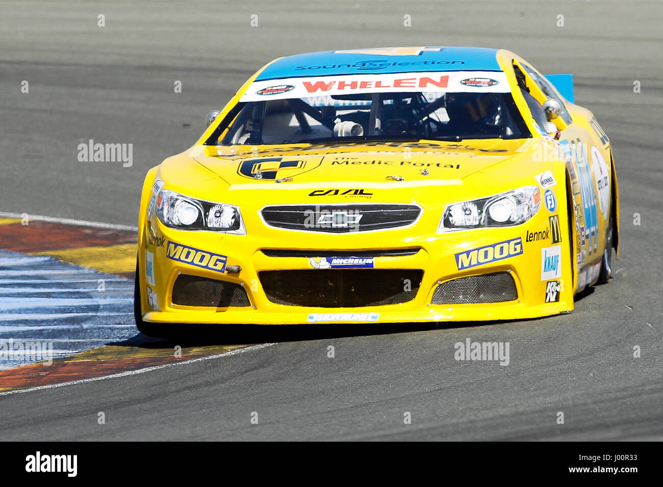 Valencia, Spanien. 8. April 2017. Valencia, ESPANA - März 2017: Nordstrom während der NASCAR WHELEN EURO Serie Rennen 1 ELITE 1 in Circuit Ricardo Tormo, Cheste, Valencia, Spanien. : Bildnachweis Cronos/Omar Arnau: Cronos/Alamy Live-Nachrichten Stockfoto