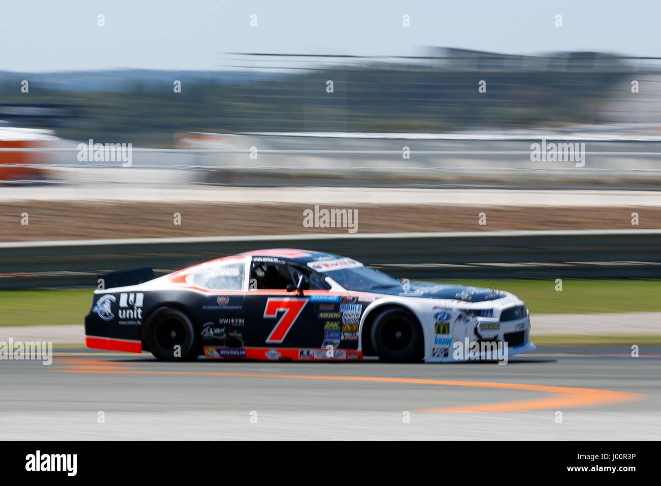 Valencia, Spanien. 8. April 2017. Valencia, ESPANA - März 2017: Ciompi während der NASCAR WHELEN EURO Serie Rennen 1 ELITE 1 in Circuit Ricardo Tormo, Cheste, Valencia, Spanien. : Bildnachweis Cronos/Omar Arnau: Cronos/Alamy Live-Nachrichten Stockfoto