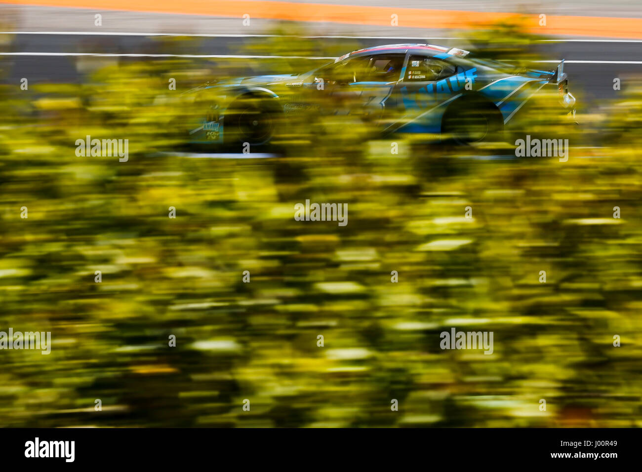 Valencia, Spanien. 8. April 2017. Valencia, ESPANA - März 2017: De byder während der NASCAR WHELEN EURO Serie Rennen 1 ELITE 1 in Circuit Ricardo Tormo, Cheste, Valencia, Spanien. : Bildnachweis Cronos/Omar Arnau: Cronos/Alamy Live-Nachrichten Stockfoto