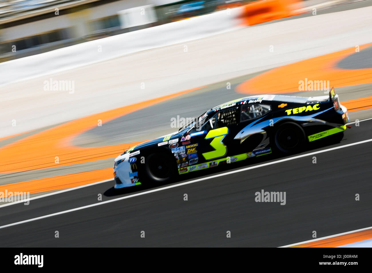 Valencia, Spanien. 8. April 2017. Valencia, ESPANA - März 2017: Gabillon während der NASCAR WHELEN EURO Serie Rennen 1 ELITE 1 in Circuit Ricardo Tormo, Cheste, Valencia, Spanien. : Bildnachweis Cronos/Omar Arnau: Cronos/Alamy Live-Nachrichten Stockfoto