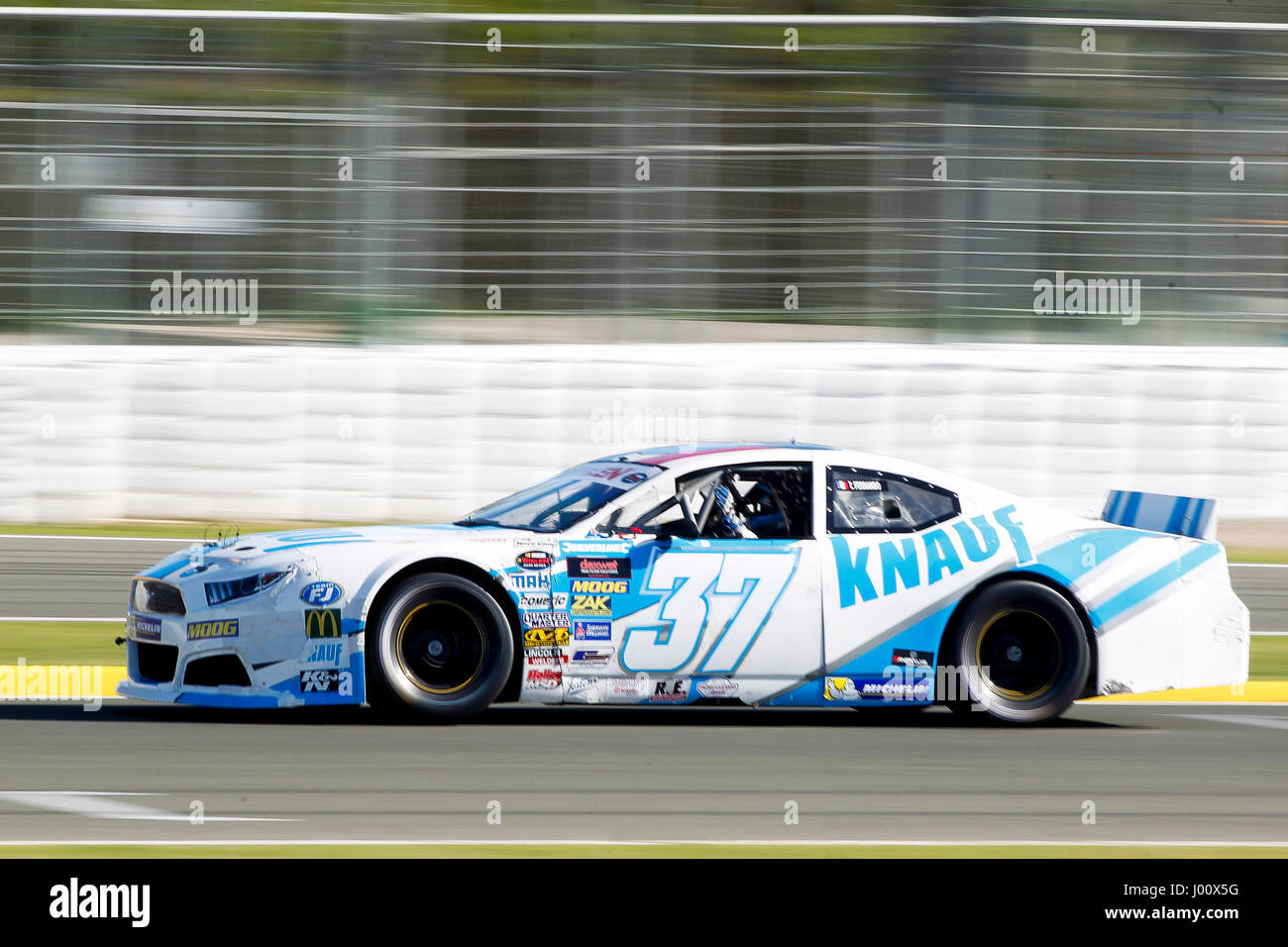 Valencia, Spanien. 8. April 2017. Valencia, ESPANA - März 2017: Ferrando während der NASCAR WHELEN EURO Serie Rennen 1 ELITE 2 in Circuit Ricardo Tormo, Cheste, Valencia, Spanien. Foto: Cronos/Omar Arnau Stockfoto