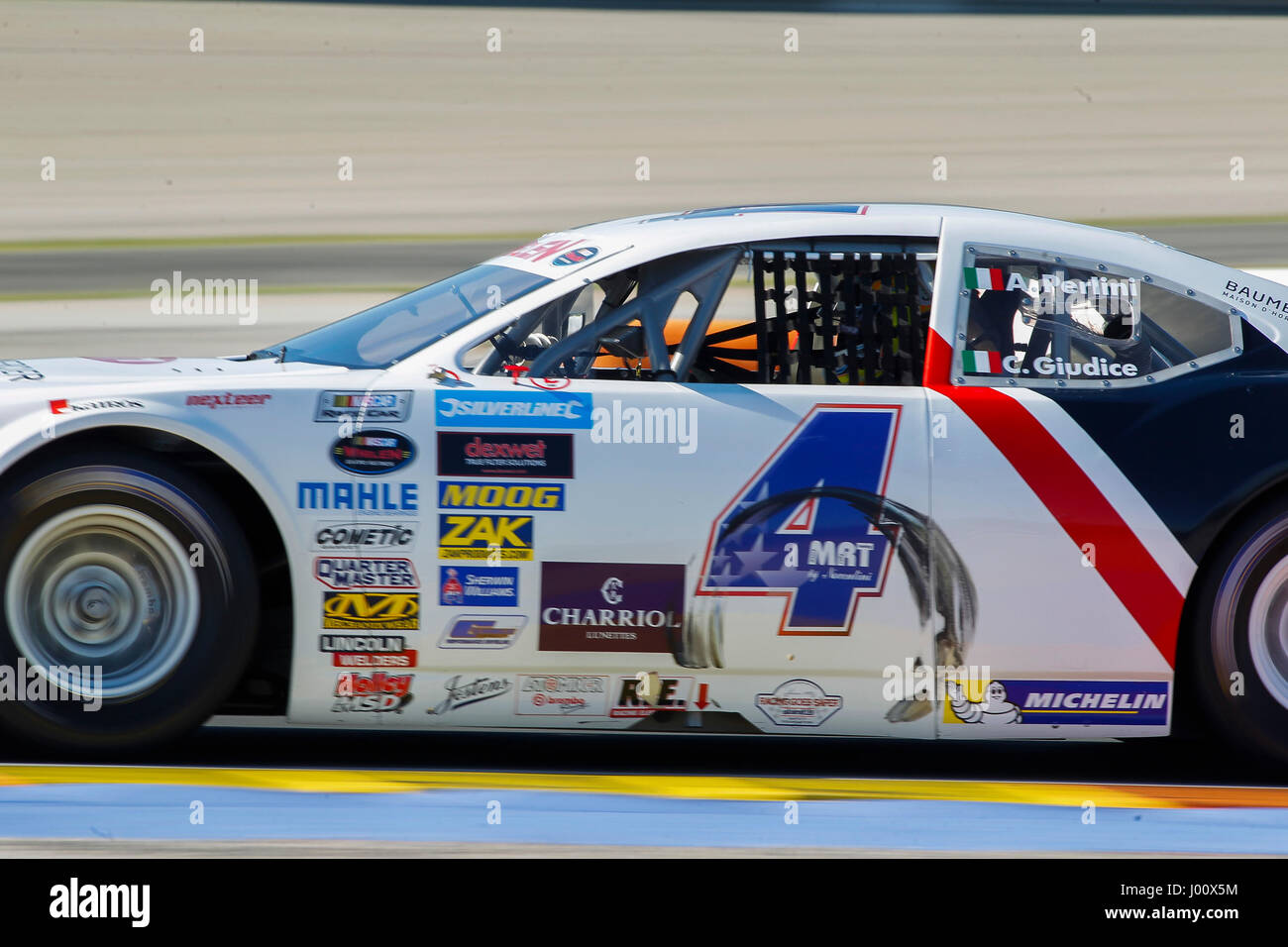 Valencia, Spanien. 8. April 2017. Valencia, ESPANA - März 2017: Perlini während der NASCAR WHELEN EURO Serie Rennen 1 ELITE 2 in Circuit Ricardo Tormo, Cheste, Valencia, Spanien. Foto: Cronos/Omar Arnau Stockfoto