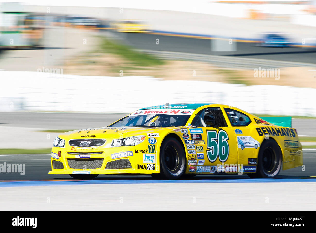 Valencia, Spanien. 8. April 2017. Valencia, ESPANA - März 2017: Rabello während der NASCAR WHELEN EURO Serie Rennen 1 ELITE 2 in Circuit Ricardo Tormo, Cheste, Valencia, Spanien. Foto: Cronos/Omar Arnau Stockfoto