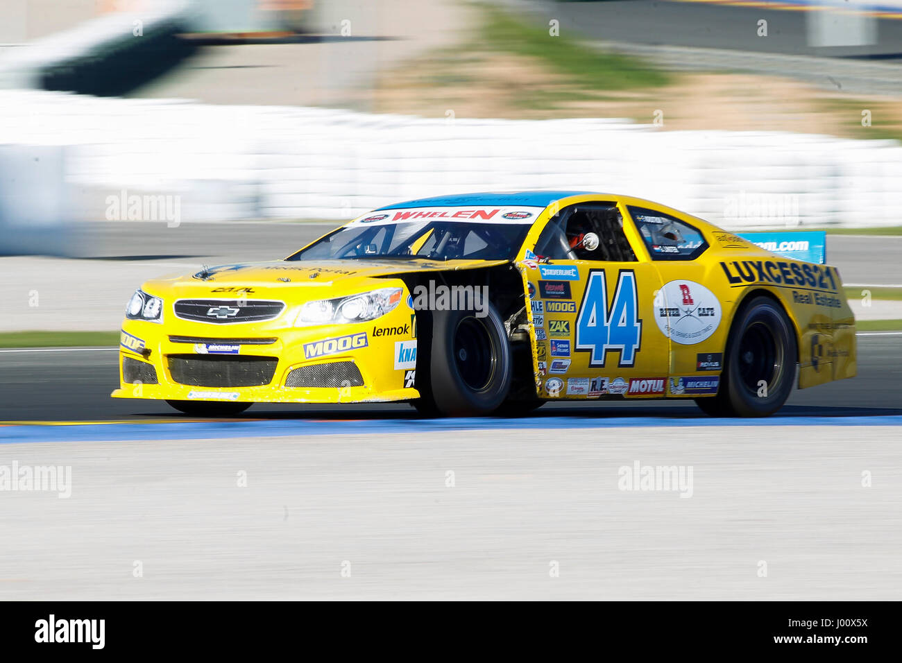 Valencia, Spanien. 8. April 2017. Valencia, ESPANA - März 2017: Linster während der NASCAR WHELEN EURO Serie Rennen 1 ELITE 2 in Circuit Ricardo Tormo, Cheste, Valencia, Spanien. Foto: Cronos/Omar Arnau Stockfoto