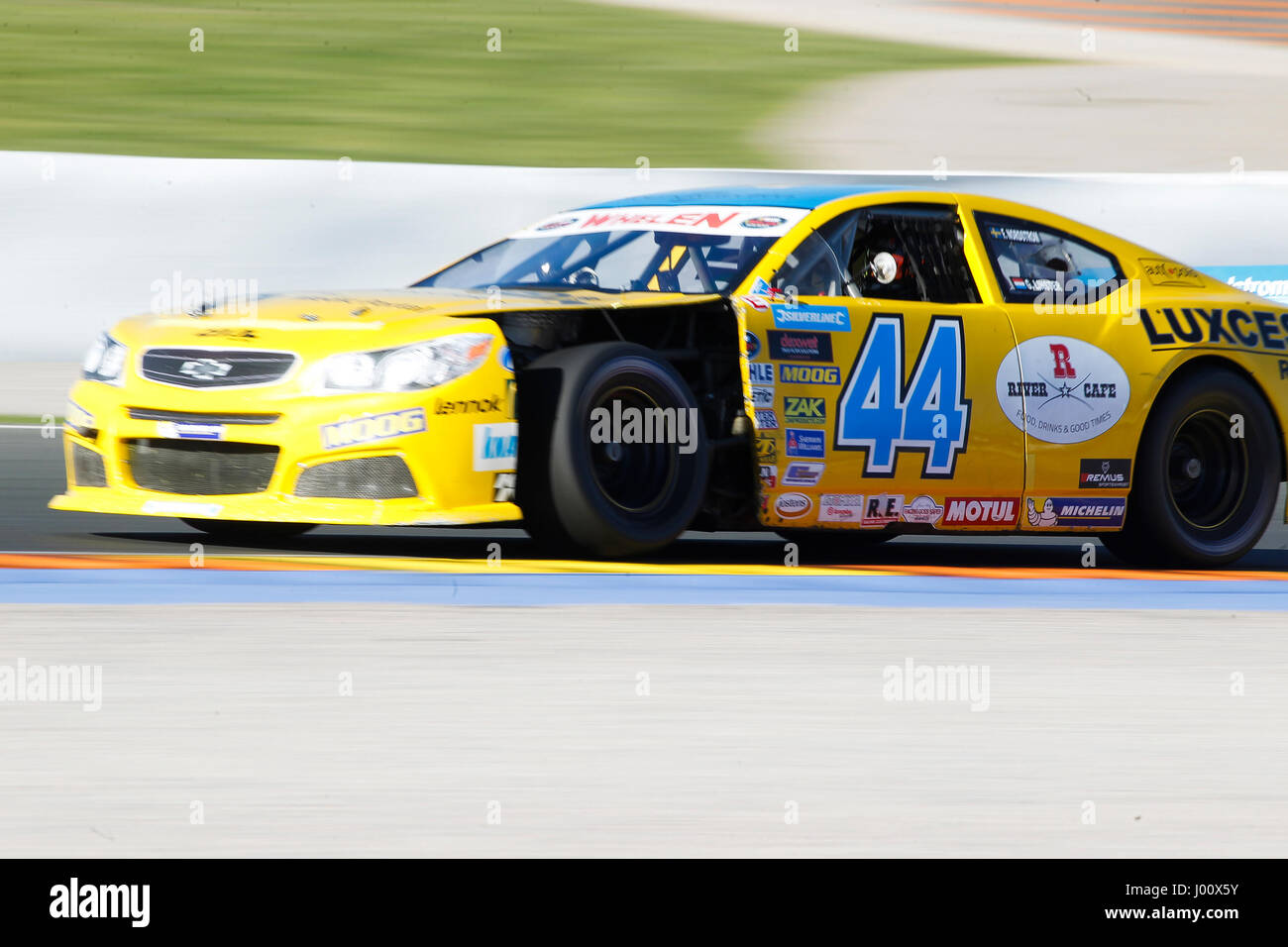 Valencia, Spanien. 8. April 2017. Valencia, ESPANA - März 2017: Linster während der NASCAR WHELEN EURO Serie Rennen 1 ELITE 2 in Circuit Ricardo Tormo, Cheste, Valencia, Spanien. Foto: Cronos/Omar Arnau Stockfoto