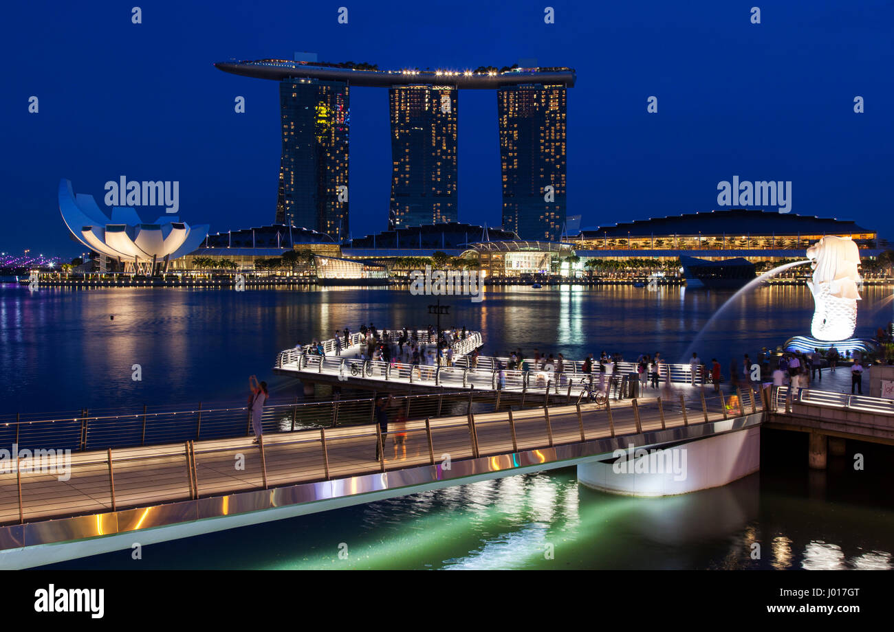 Marina Bay, Singapur Stockfoto