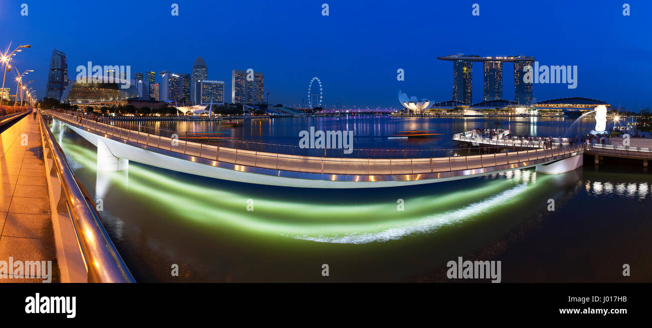 Marina Bay, Singapur Stockfoto