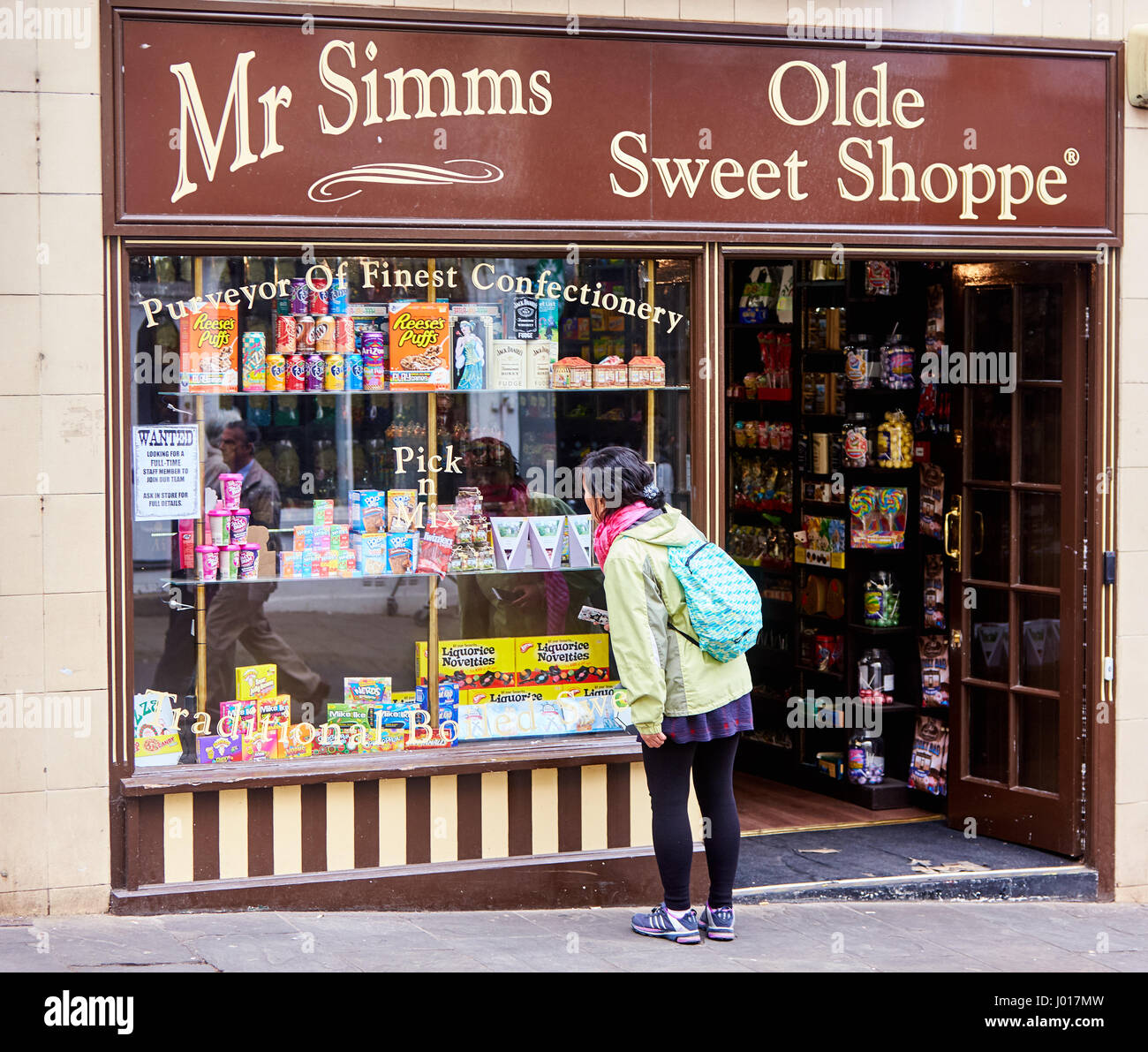 Gesamtansicht der Herr Simms Olde Sweet Shoppe in Windsor Stockfoto