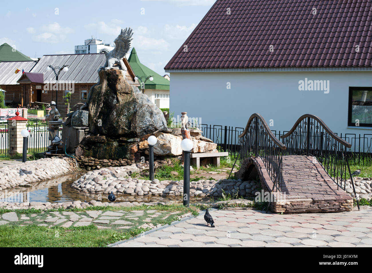 Orenburg, Russland-Juni 23,2016, ein kulturelles Zentrum "National Village" Armenien-Haus-Museum Stockfoto