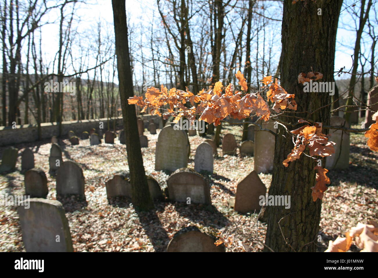 jüdischer Friedhof Stockfoto