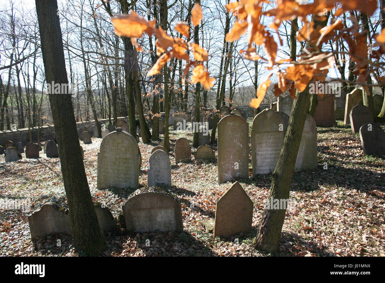 jüdischer Friedhof Stockfoto