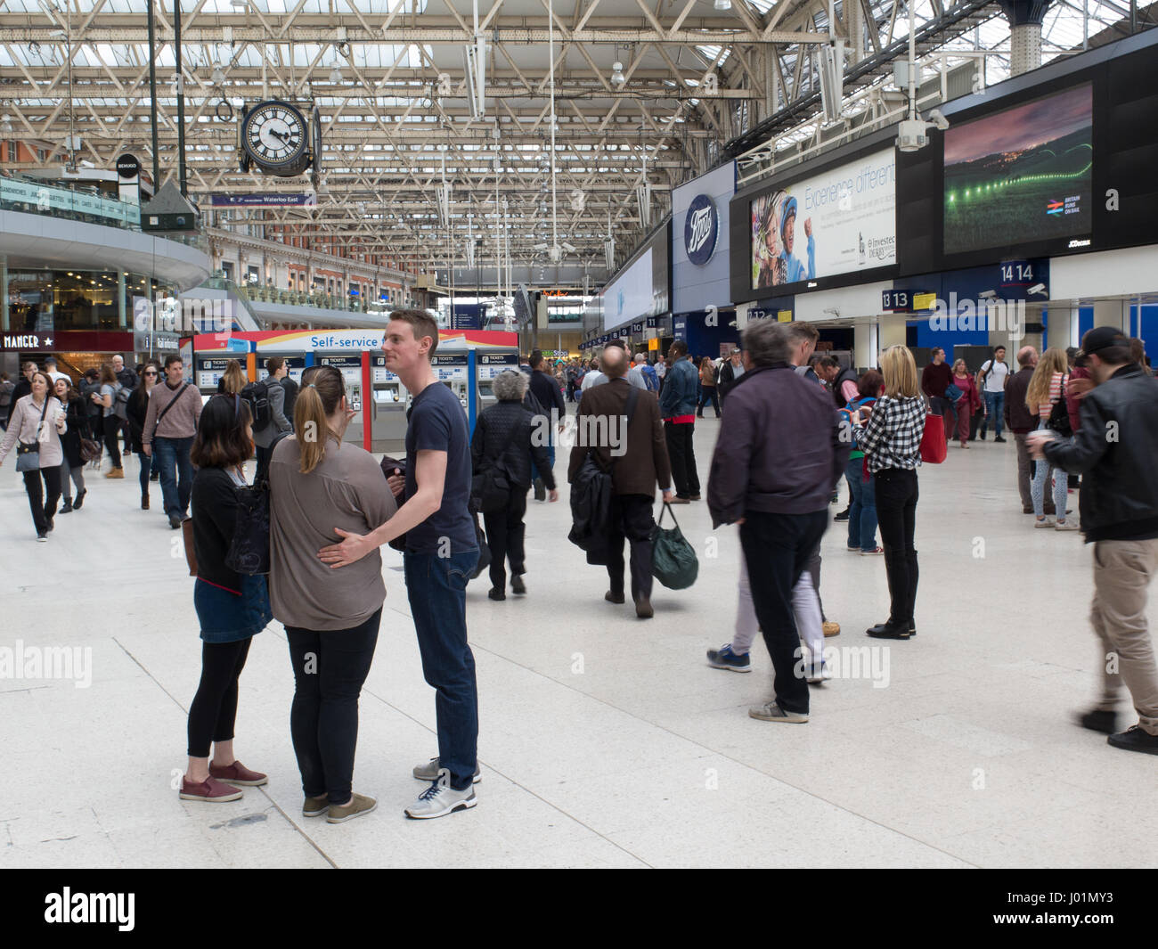 Waterloo Station-London Stockfoto