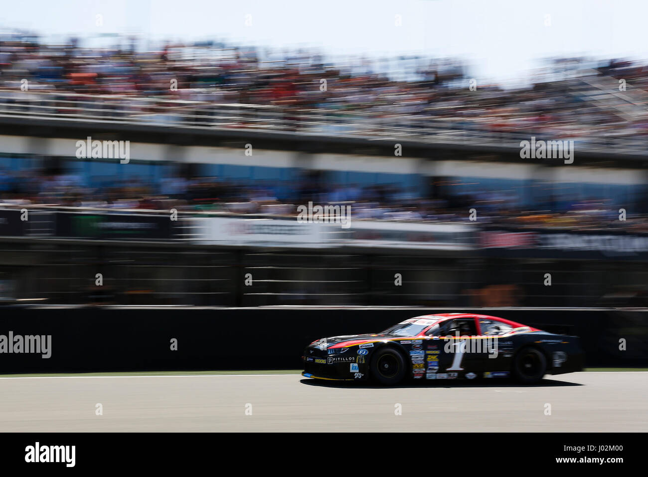 Valencia, Spanien. 9. April 2017.  Borja Garcia während der NASCAR WHELEN EUROSERIE Sitzung Sonntag in Circuit Ricardo Tormo, Cheste, Valencia, Spanien. Foto: Cronos/Omar Arnau/Alamy Live News Stockfoto