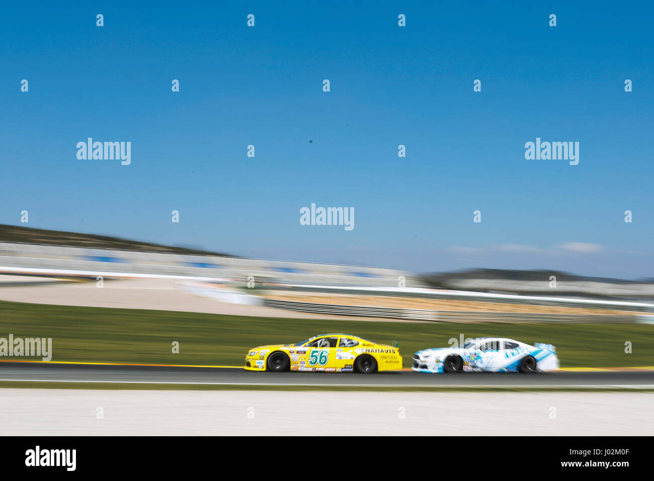 Valencia, Spanien. 9. April 2017.  Tag während der NASCAR WHELEN EUROSERIE Sitzung Sonntag in Circuit Ricardo Tormo, Cheste, Valencia, Spanien. Foto: Cronos/Omar Arnau/Alamy Live News Stockfoto