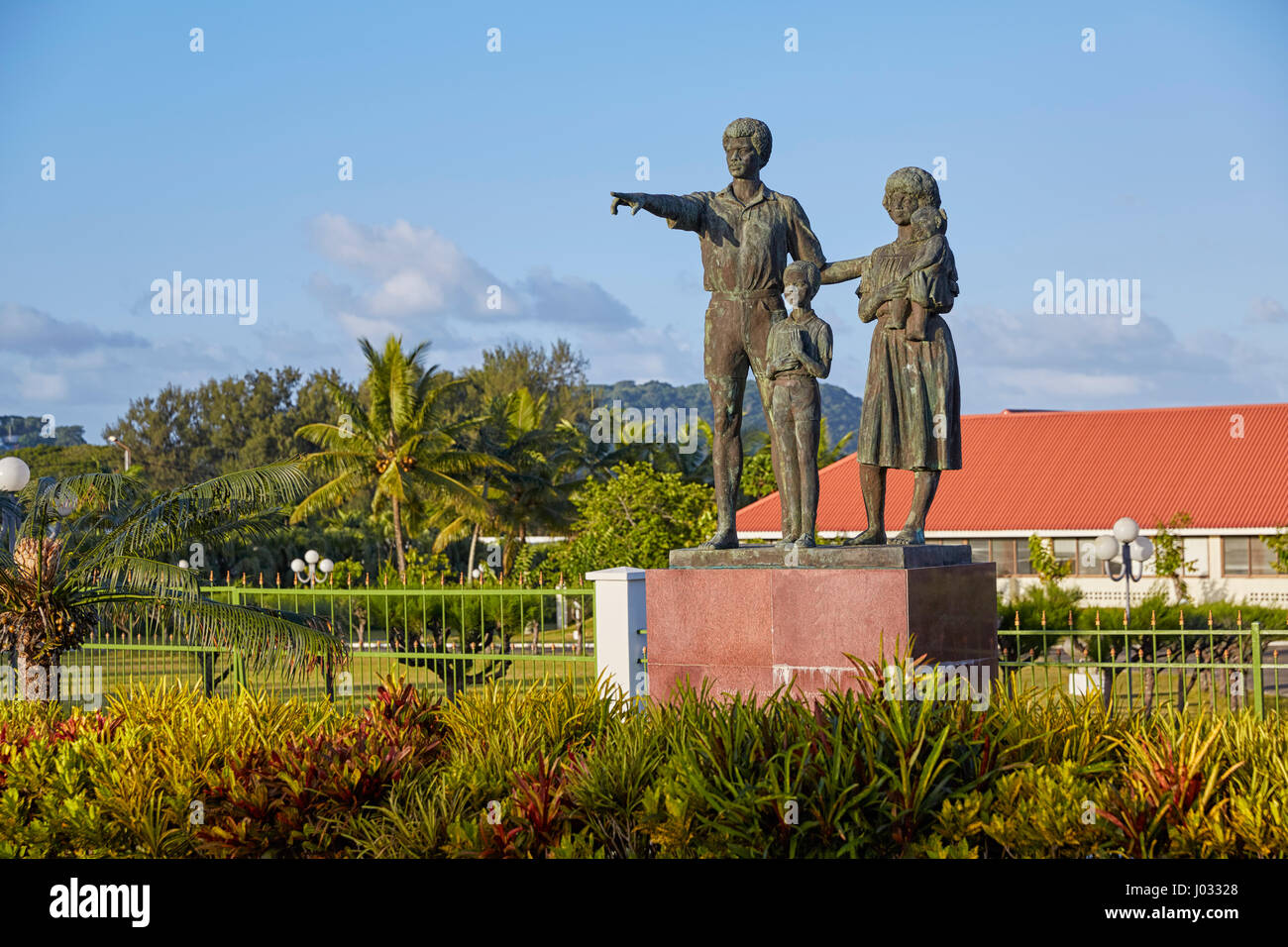 Familienplanung-Denkmal, Port Vila, Insel Efate, Vanuatu Stockfoto
