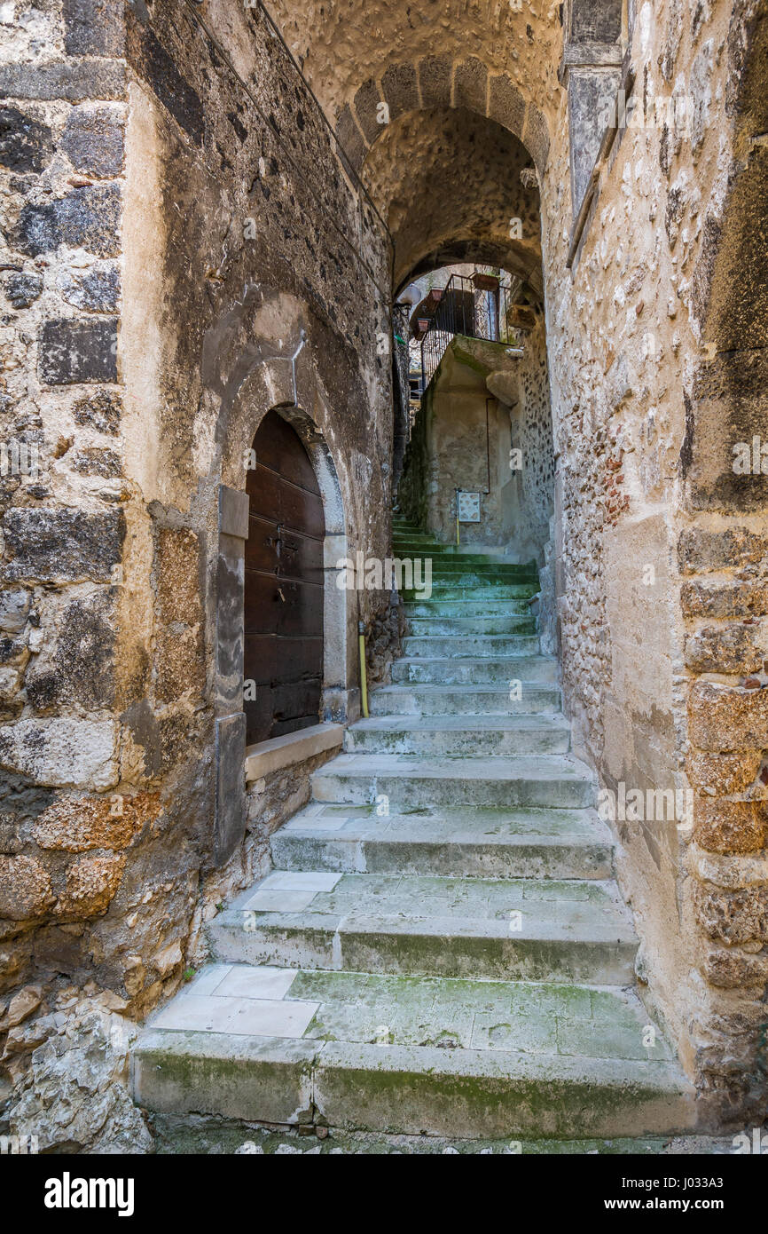 Santo Stefano di Sessanio, Provinz l ' Aquila, Abruzzo (Italien) Stockfoto