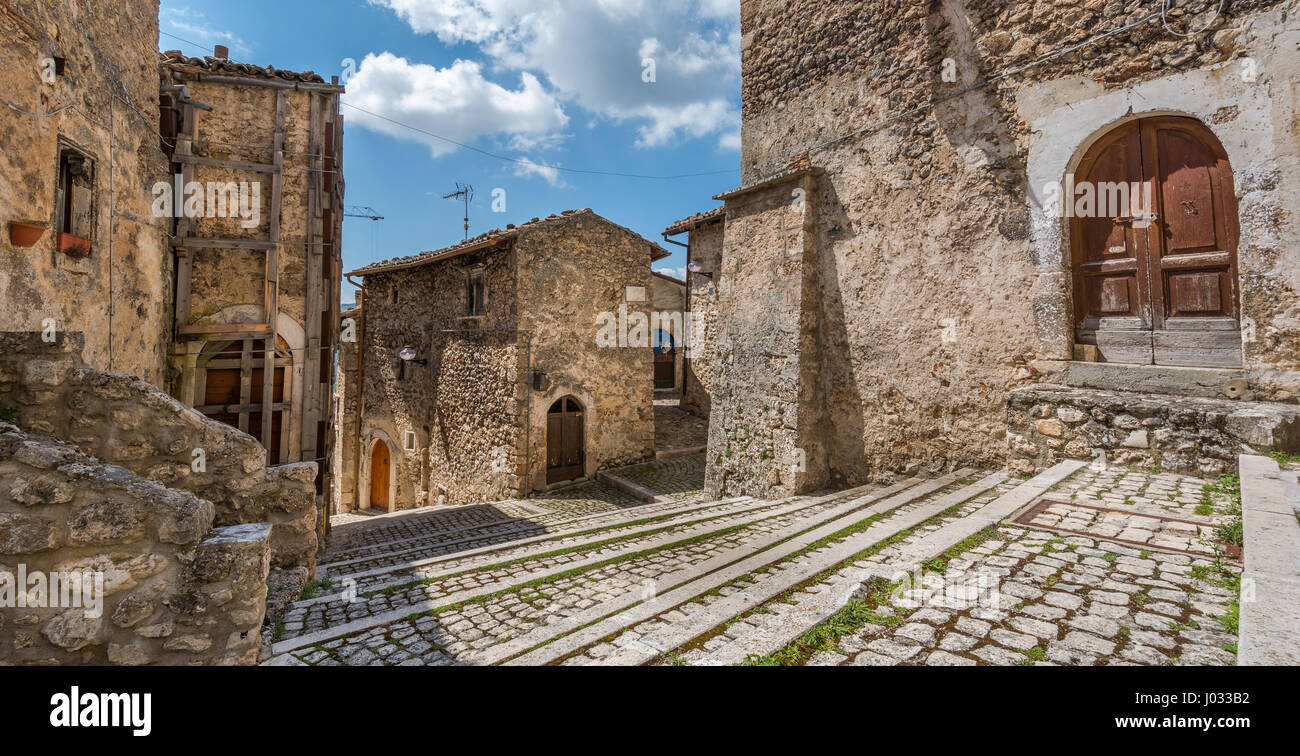 Santo Stefano di Sessanio, Provinz l ' Aquila, Abruzzo (Italien) Stockfoto