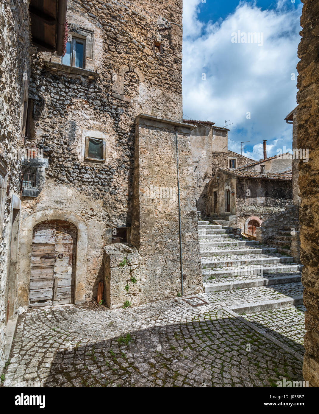 Santo Stefano di Sessanio, Provinz l ' Aquila, Abruzzo (Italien) Stockfoto