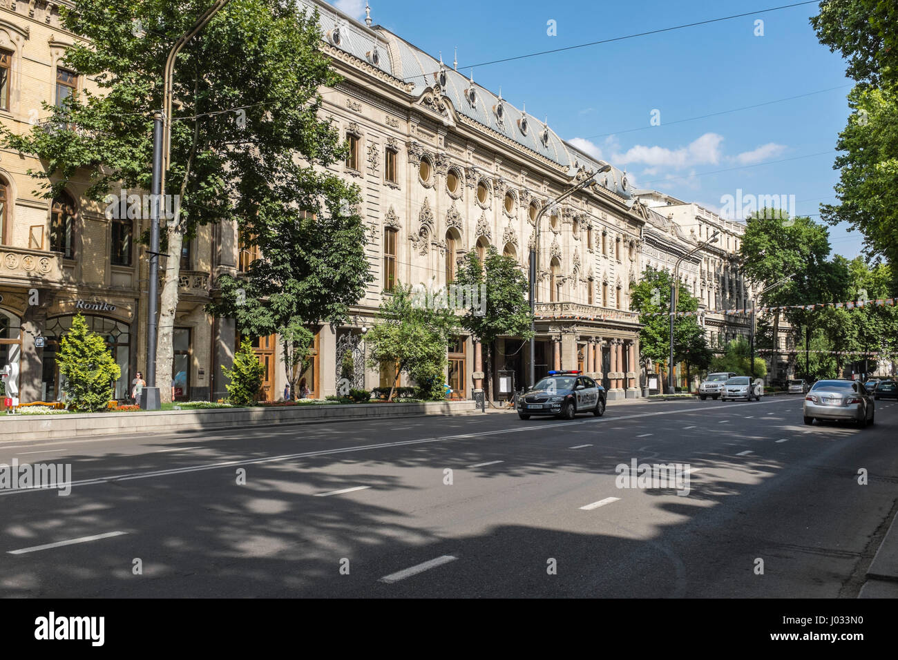 Rustaweli akademische Staatstheater, Shota Rustaveli Avenue, Tbilisi, Georgia, Osteuropa Stockfoto