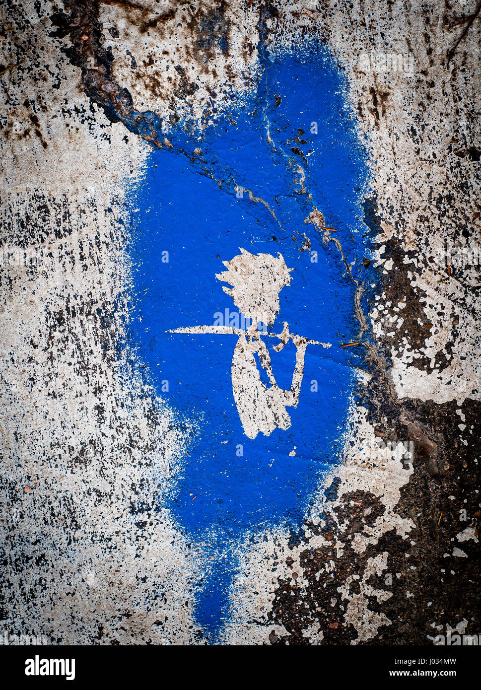 Straße Graffiti von Peter Pan Stockfoto
