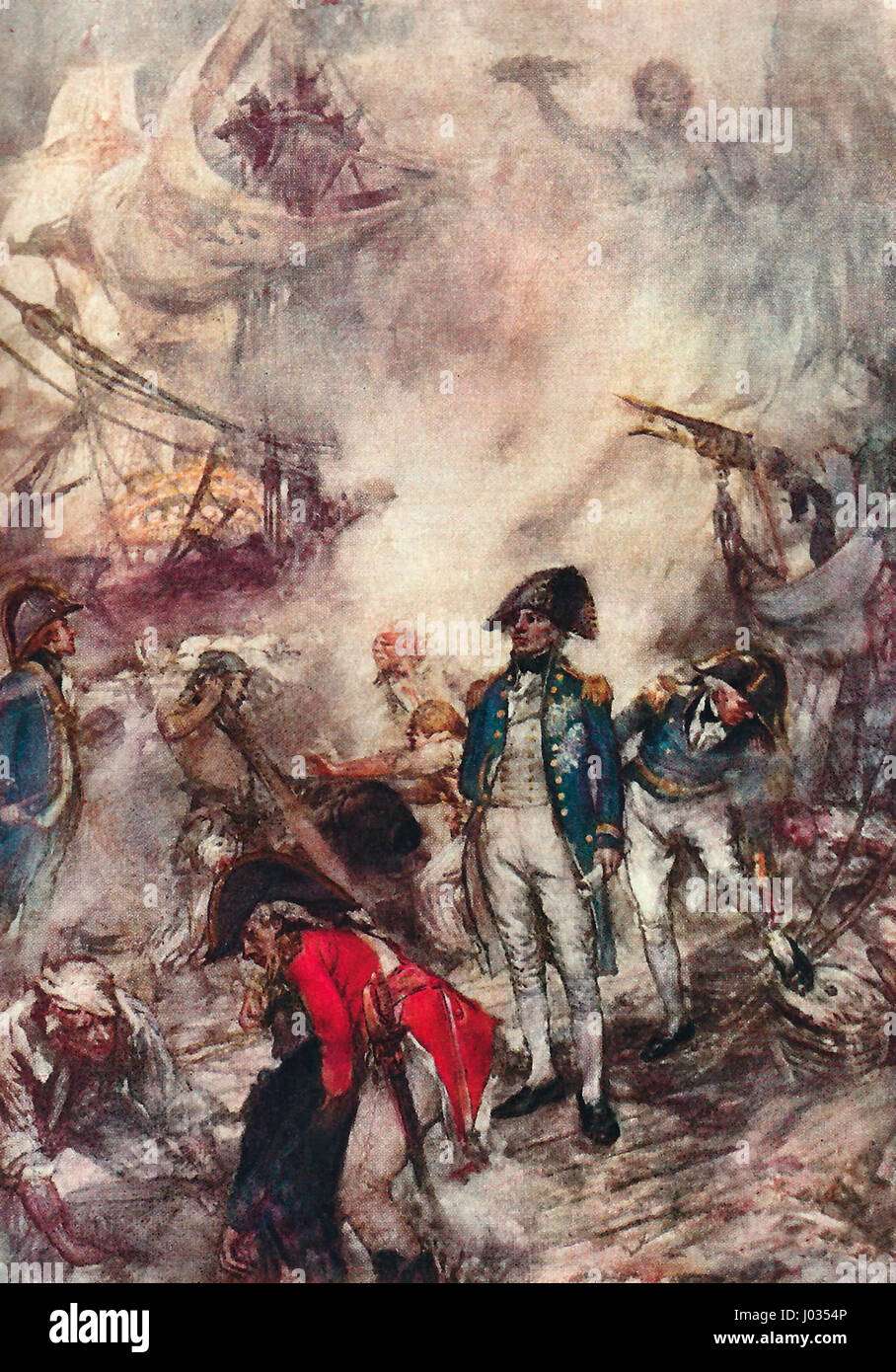 Nelson bei Trafalgar Stockfoto