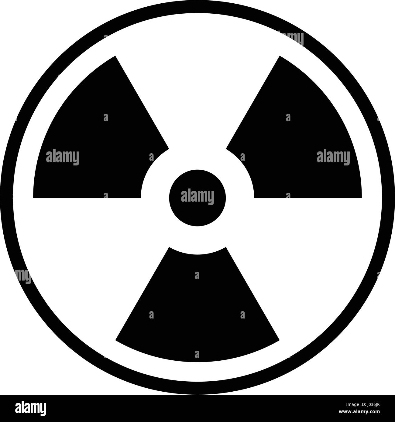 radioaktiven Symbol Lager Vektor Illustration flaches design Stock Vektor