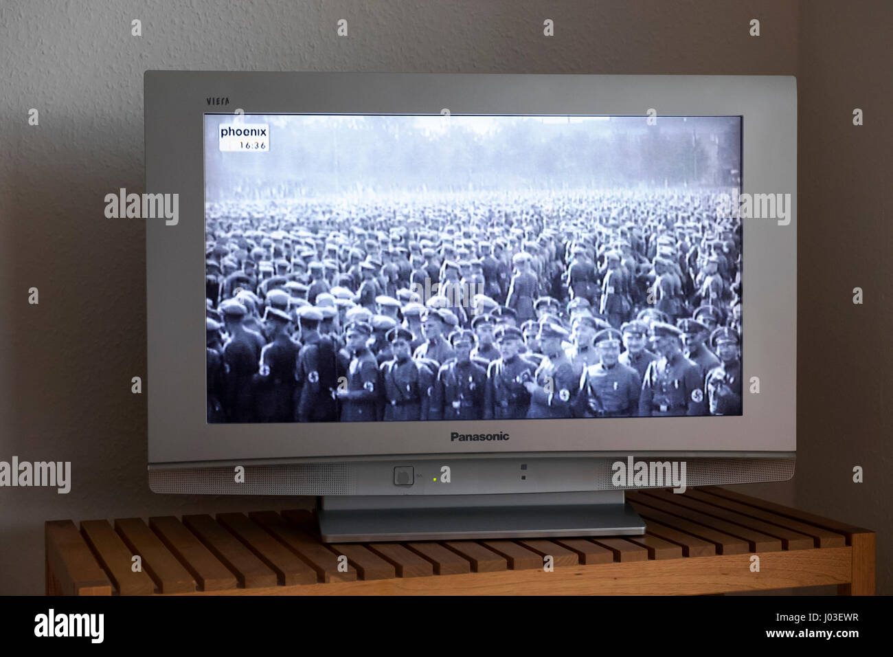 Dokumentarfilm über die Nazi-Partei auf deutschen TV-Sender Phoenix Stockfoto