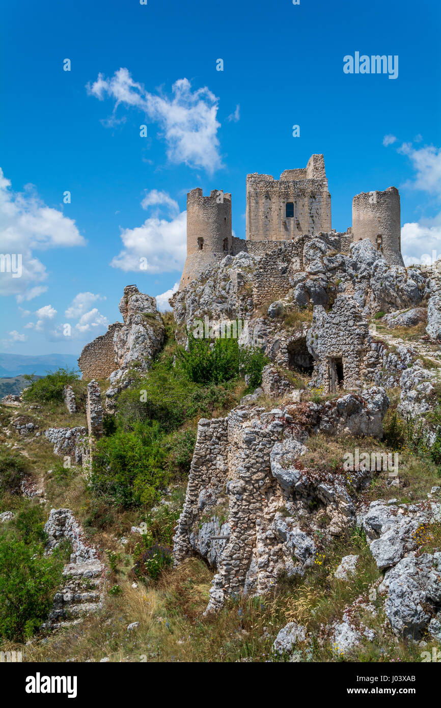 Calascio Festung, Provinz l ' Aquila, Abruzzo (Italien) Stockfoto