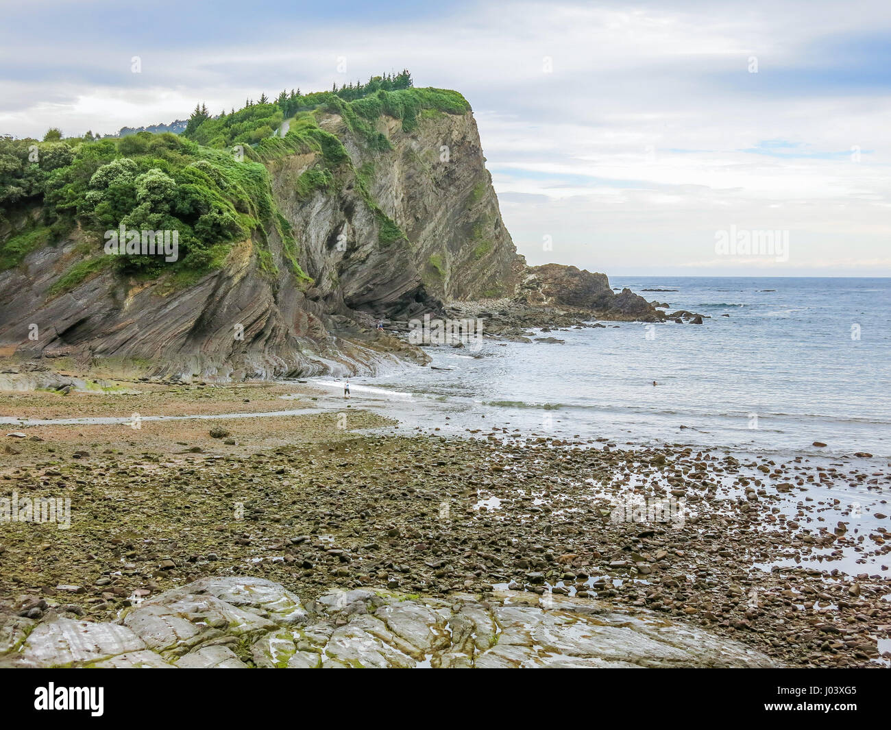 Malerische Aussicht in Armintza Strand in der Nähe von Bilbao, Baskenland, Spanien Stockfoto