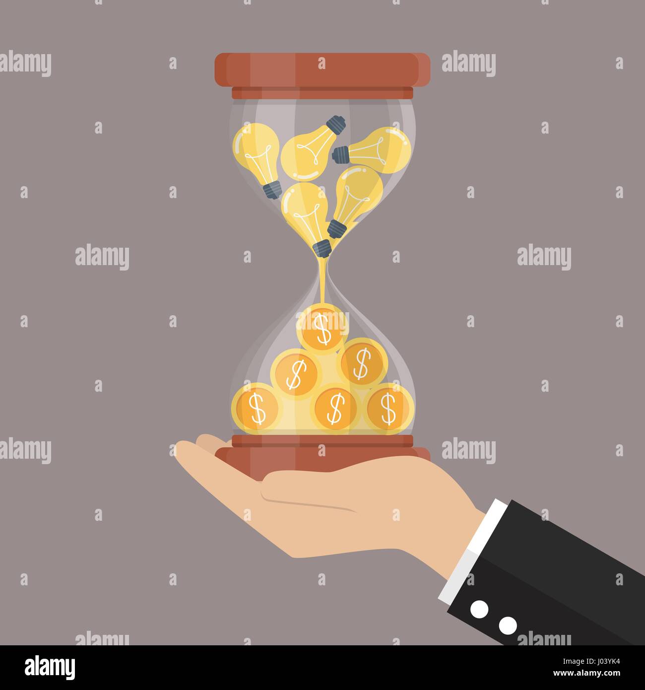 Idee ist Geld. Kreativität-Volkstheater Stock Vektor