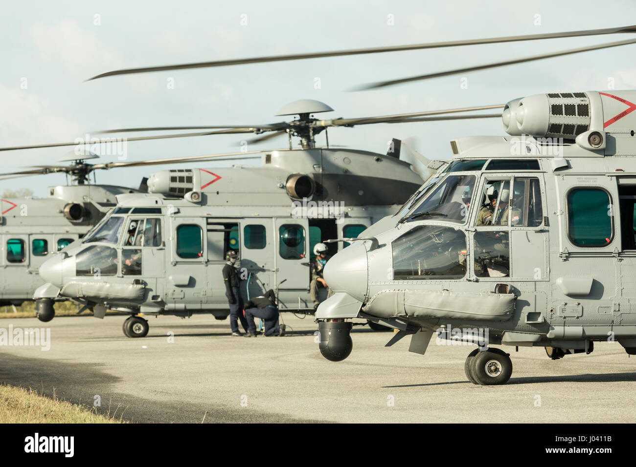 Eurocopter EC725 im Langkawi International Maritime und Aerospace (LIMA) Ausstellung 2017 Stockfoto