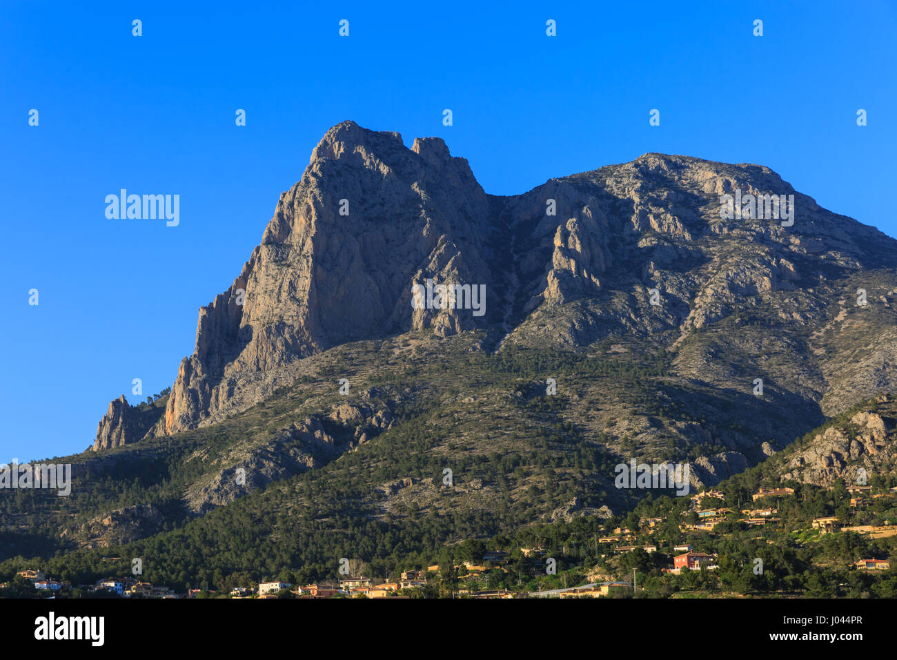 Puig Campana Berg, Marina Baixa, Region Alicante, Spanien Stockfoto