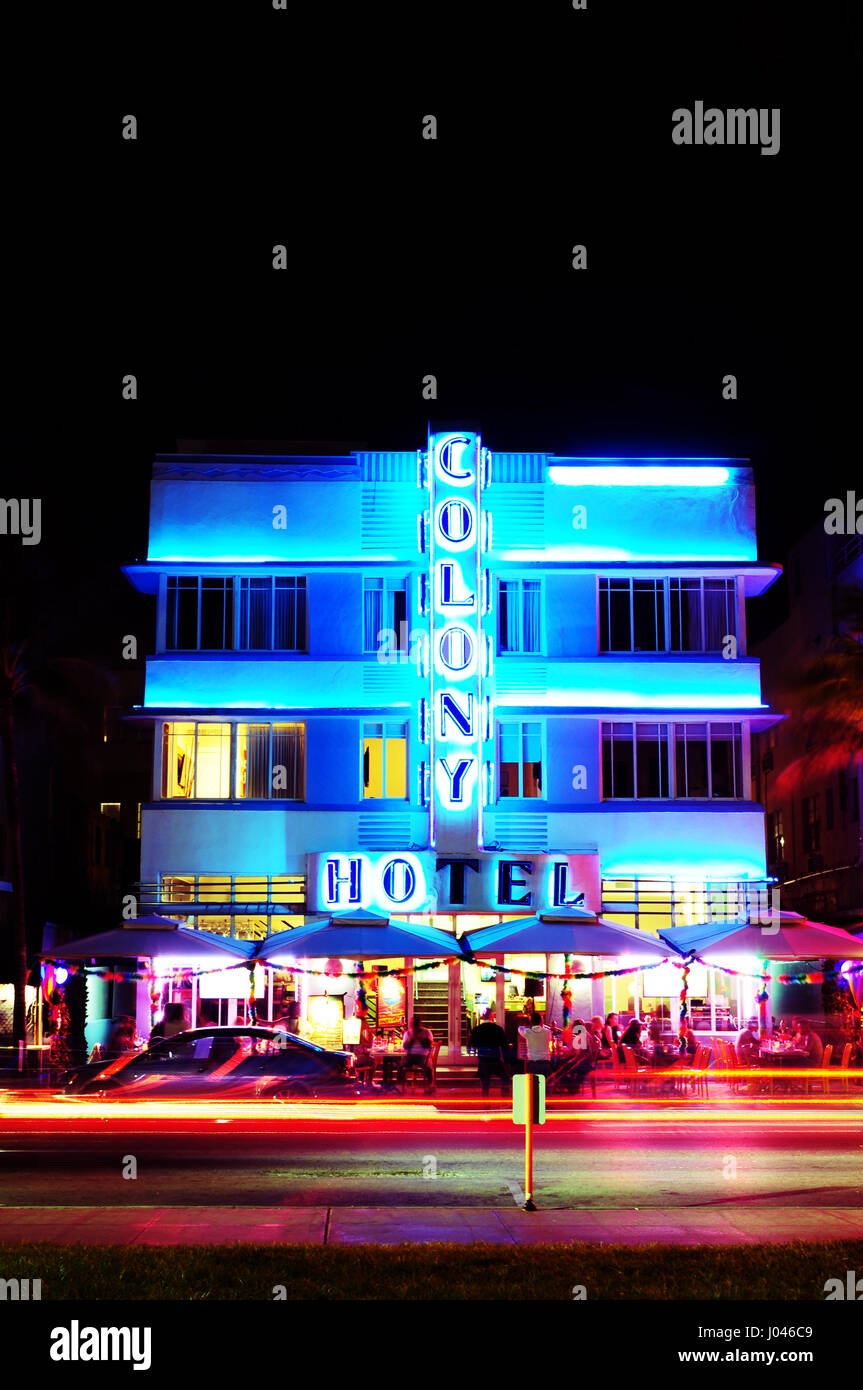 Colony Hotel South Beach Stockfoto