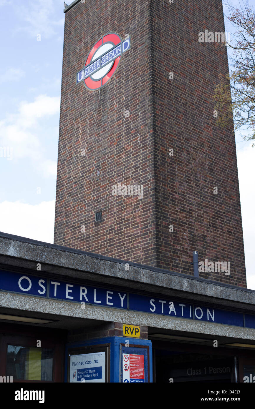 Osterley Station, London. Stockfoto