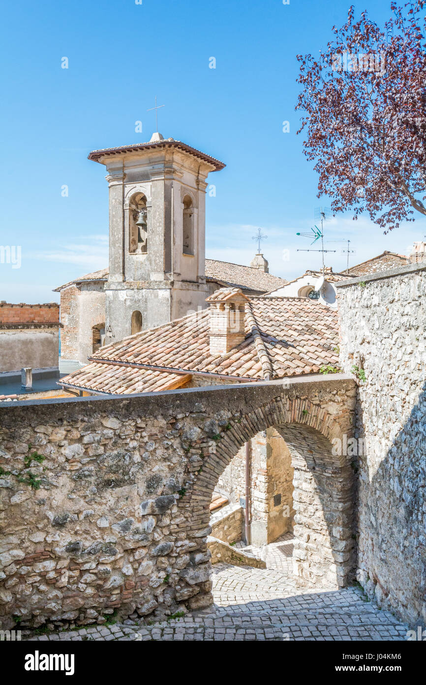 Roccantica, mittelalterliches Dorf in der Provinz Rieti, Latium (Italien) Stockfoto