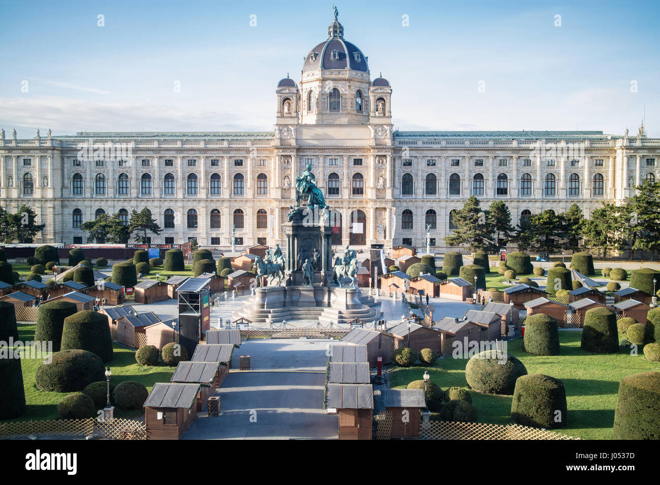 Natural History Museum in Maria-Theresien-Platz in Wien Stockfoto