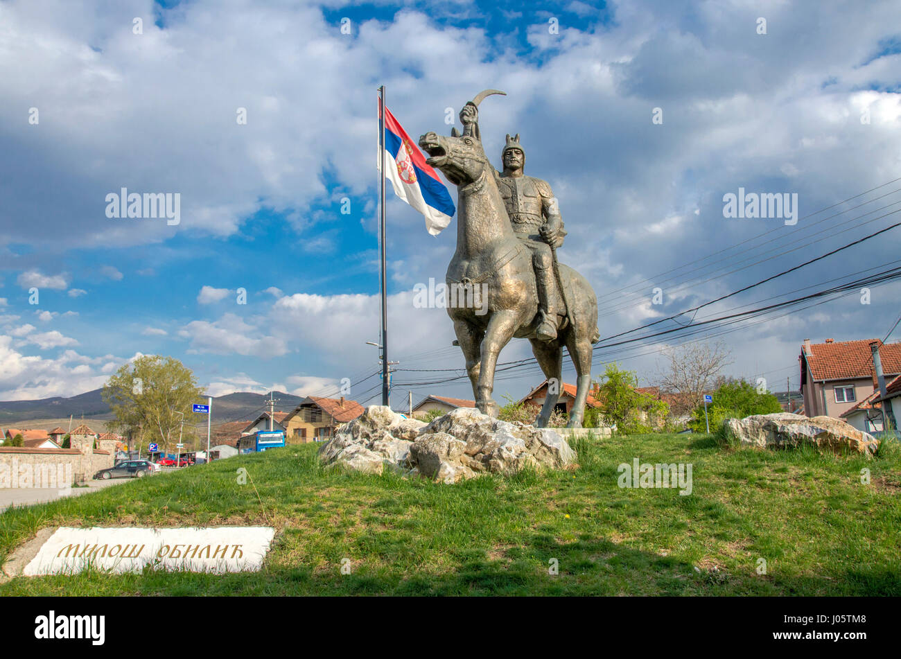 Gracanica Kosovo – Milos Wien Denkmal Stockfoto