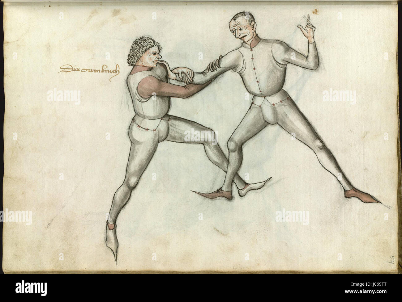 Diese Handschrift, Ms.Thott.290.2p.054r, ist Teil einer mittelalterlichen Sammlung, die Einblicke in religiöse Texte und die mittelalterlichen Schrifttraditionen in Europa bietet. Stockfoto