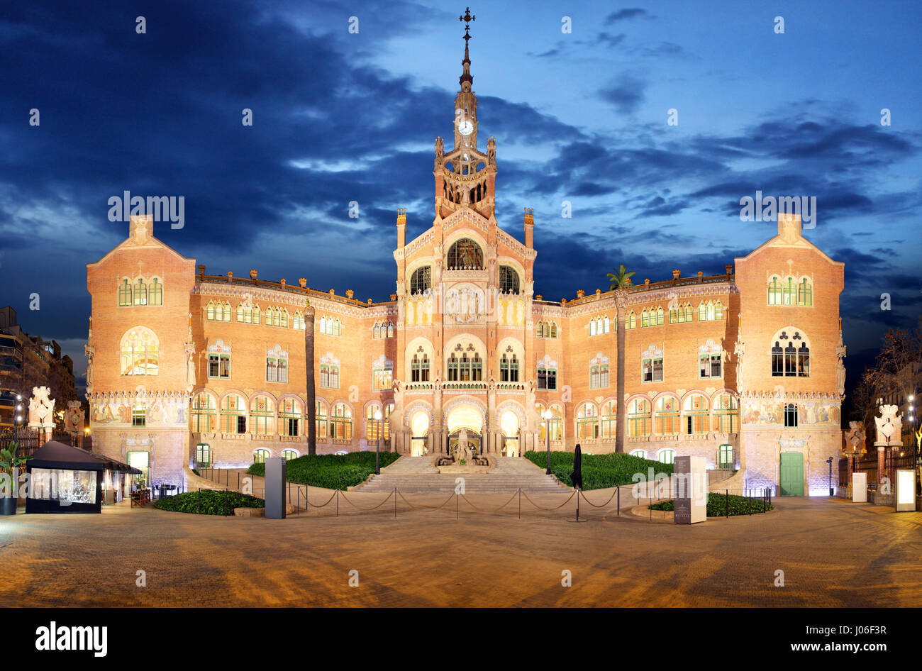 Hospital Sant Pau in Barcelona, Spanien Stockfoto