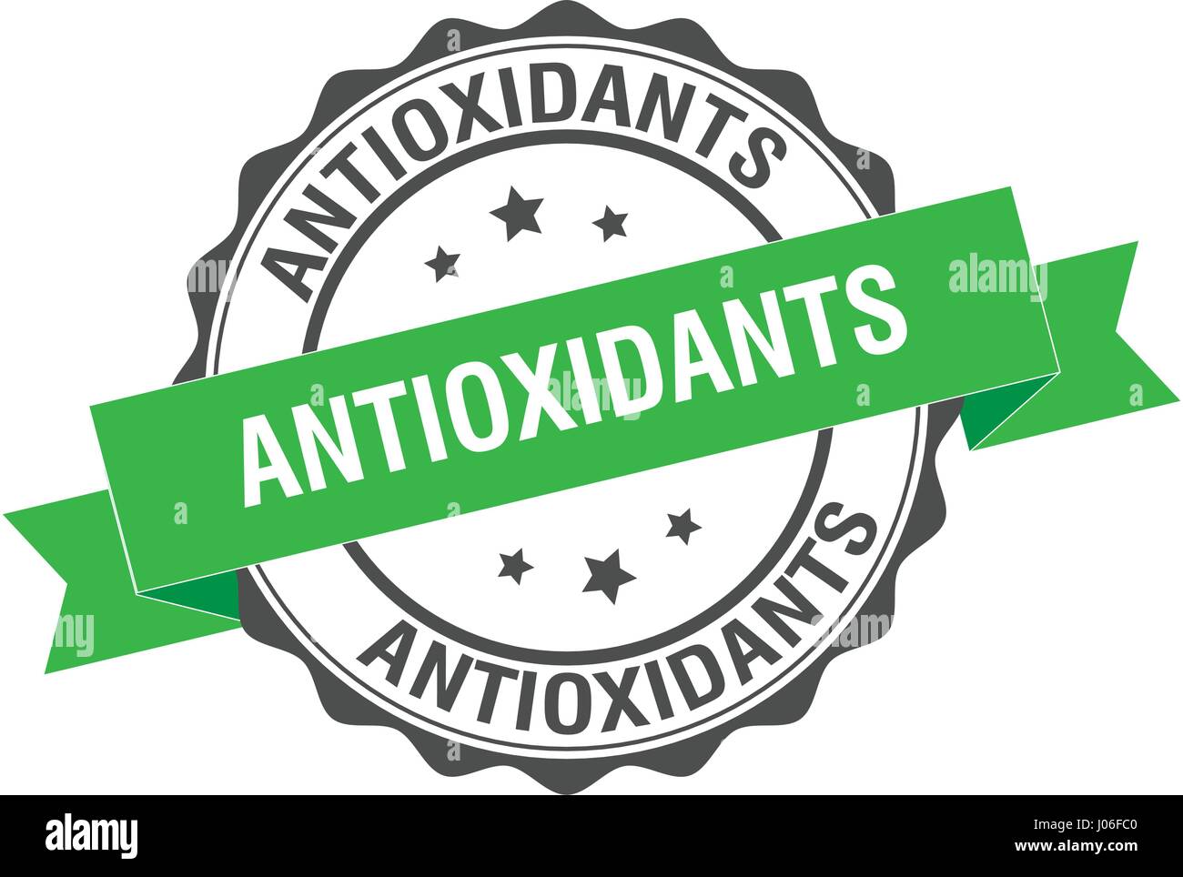 Antioxidantien-Stempel-Abbildung Stock Vektor