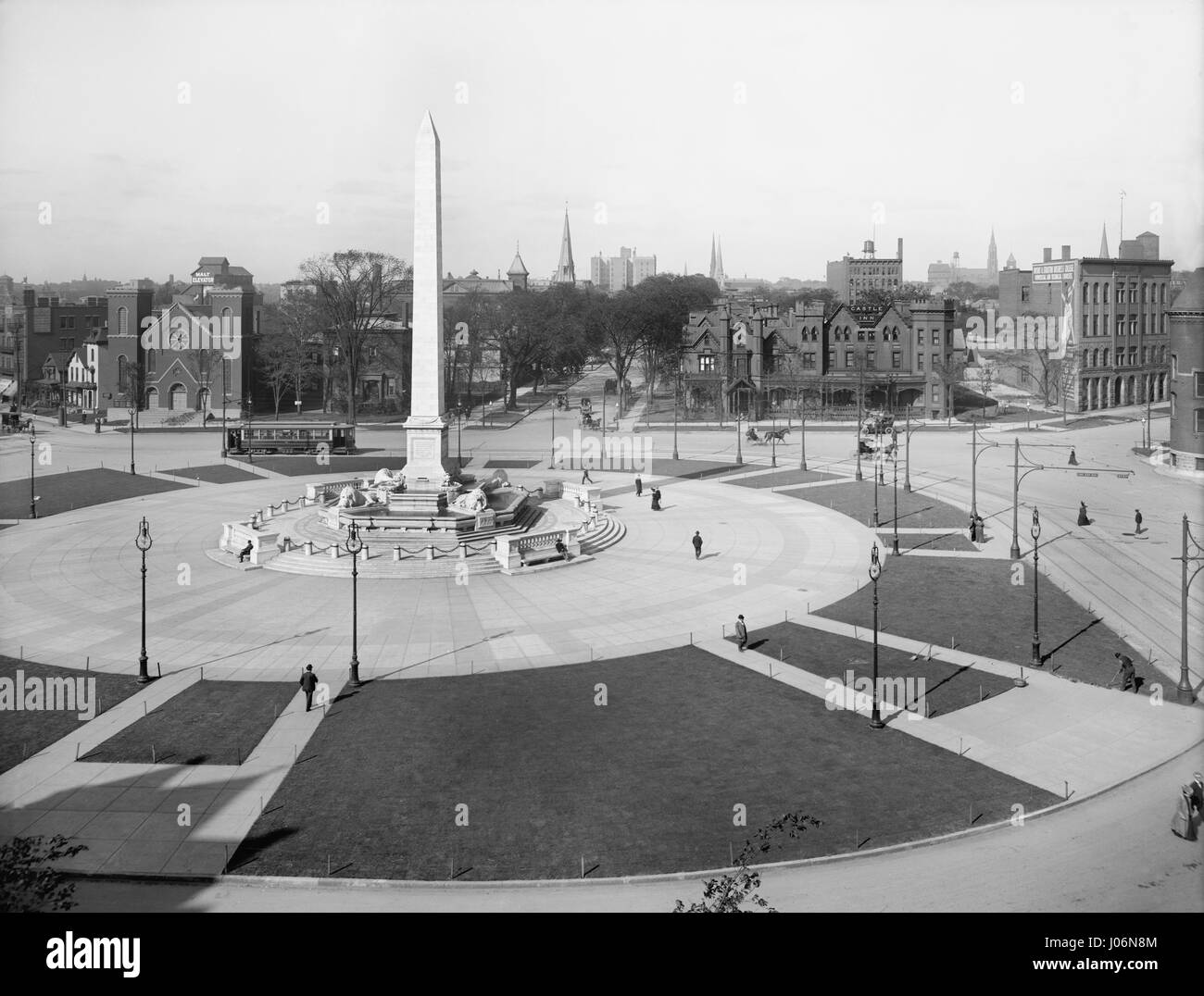 McKinley Denkmal, Buffalo, New York, USA, Detroit Publishing Company, 1908 Stockfoto