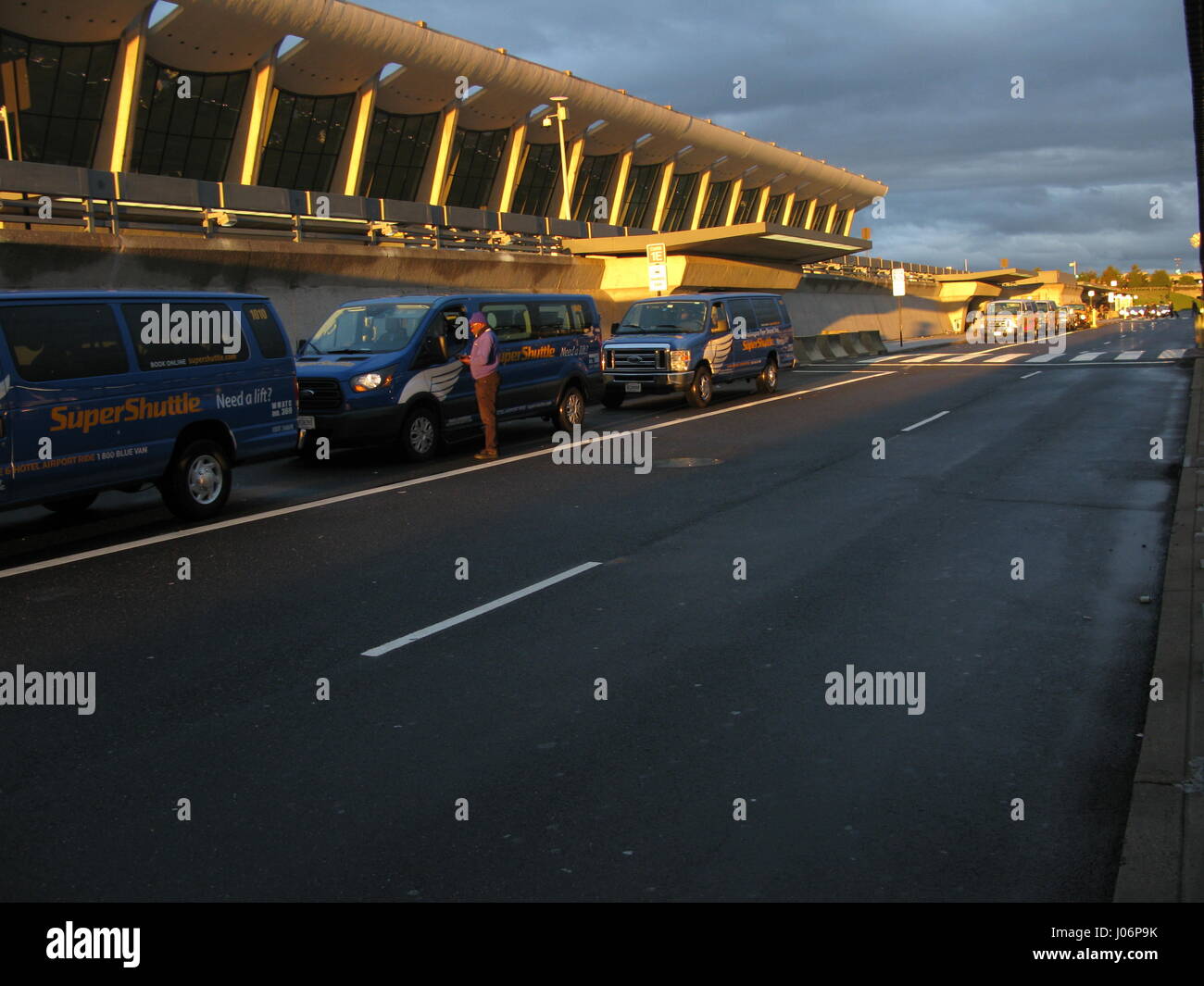 Sunrise, Dulles Airport, Washington DC Stockfoto