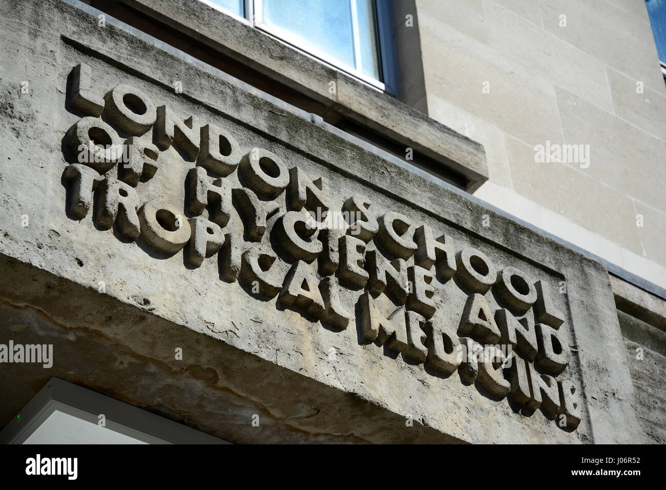 London School of Hygiene and Tropical Medicine Zeichen Stockfoto