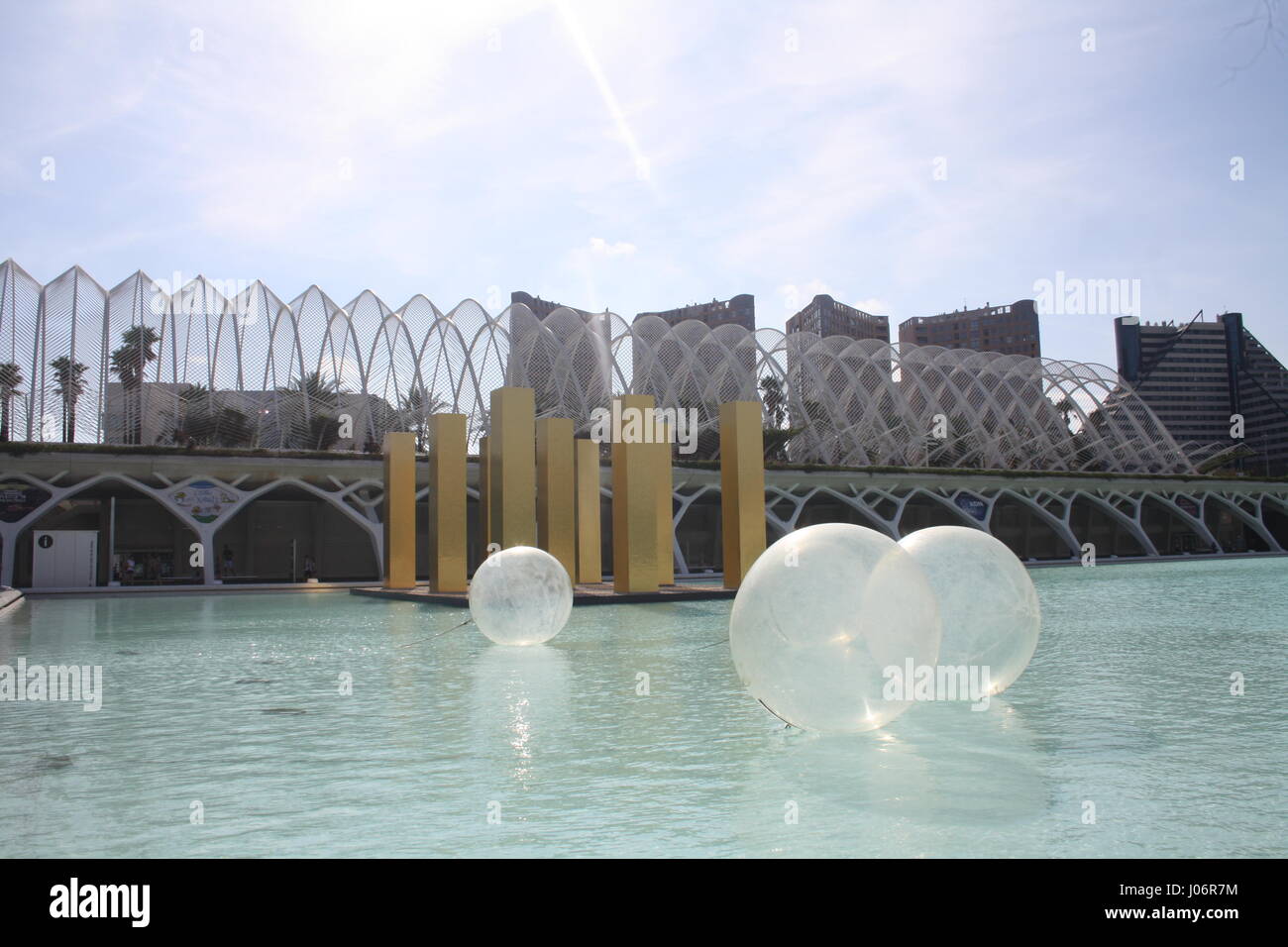 Museo de las Ciencias Príncipe Felipe, Stadt der Künste und Wissenschaften, Valencia, Spanien Stockfoto Museo de las Ciencias Príncipe Felipe, Stadt der Künste und Wissenschaften, Valencia, Spanien Stockfoto