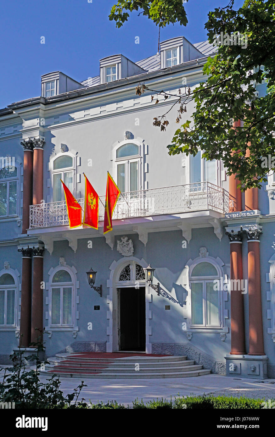 Präsidentenpalast in Cetinje. Stockfoto