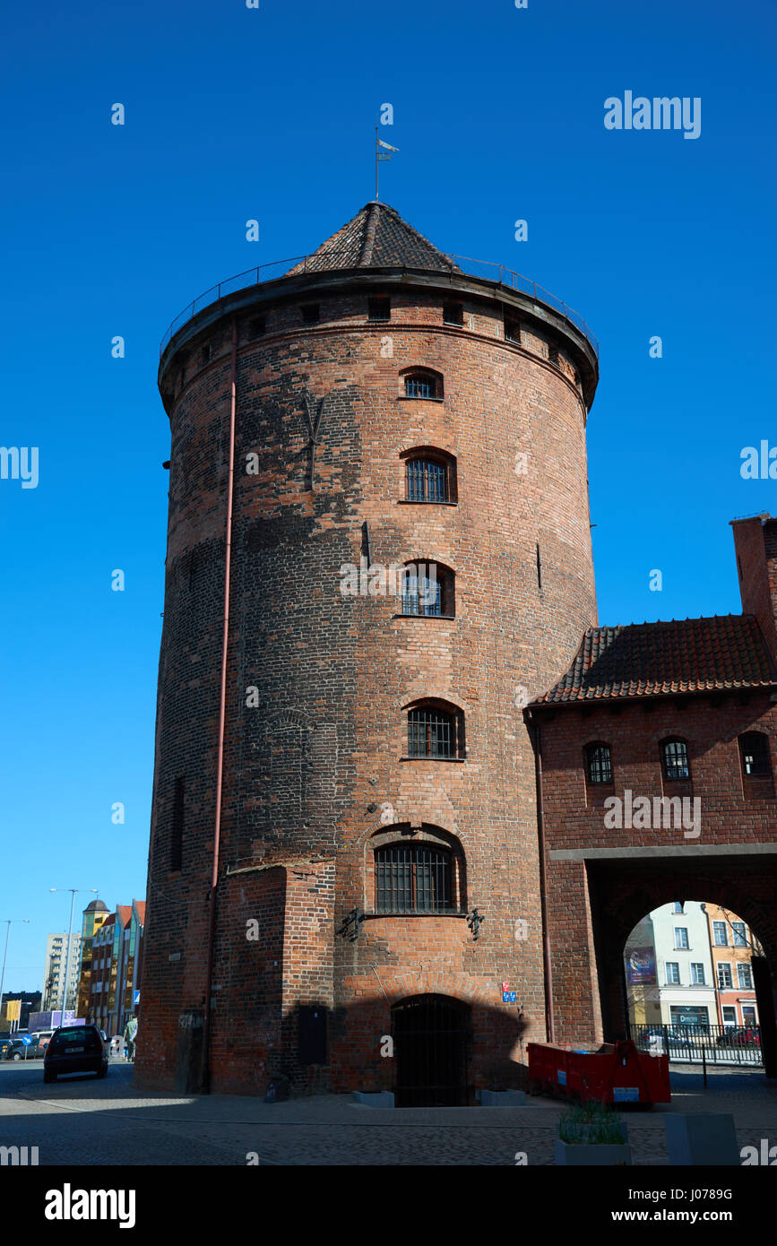 Danzig, Polen 6. April 2017 Stagiewna Tor und Turm auf der alten