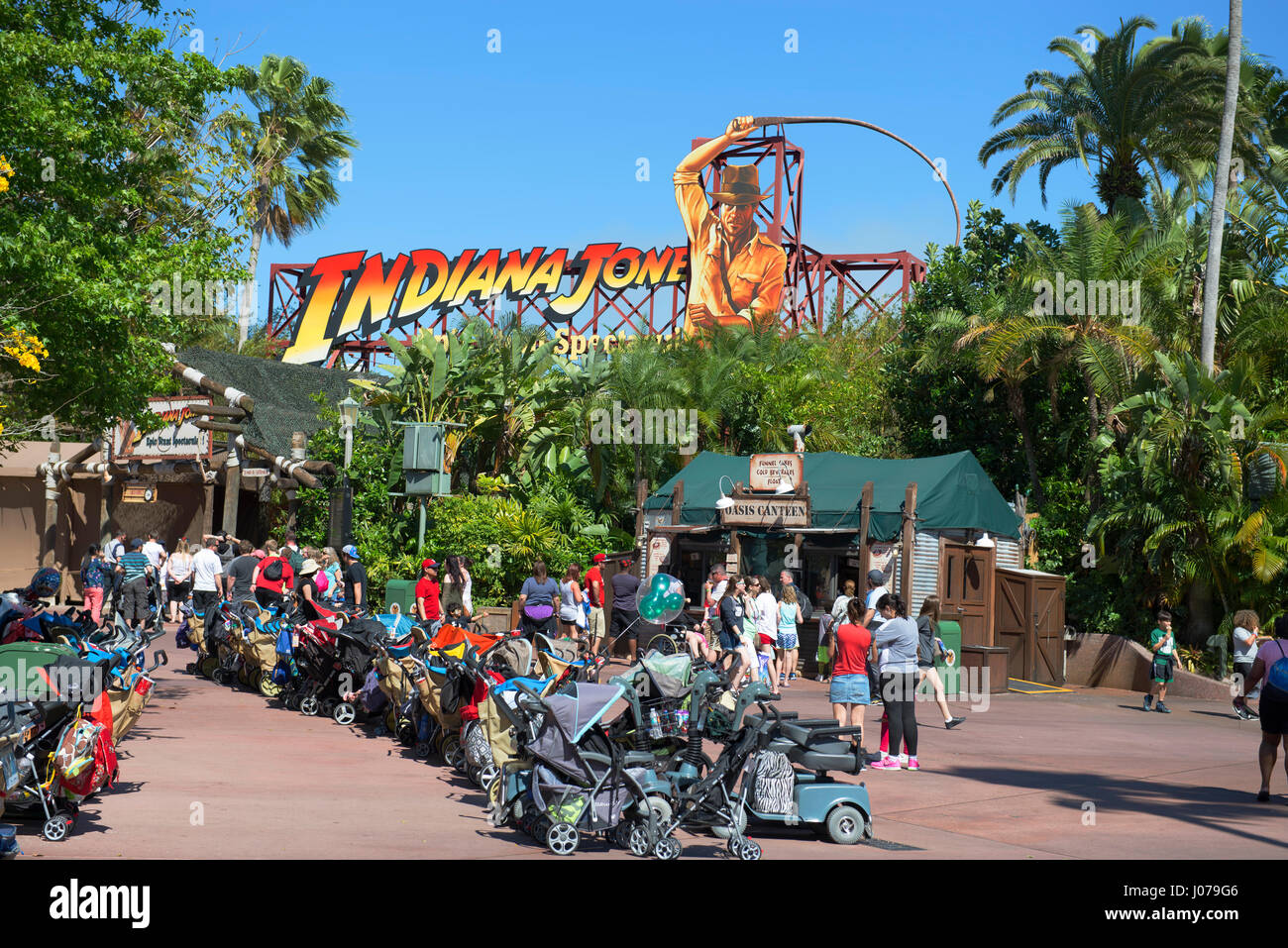 Indiana Jones, epische Stunt Spectacular, Disneyworld, Orlando Florida Stockfoto